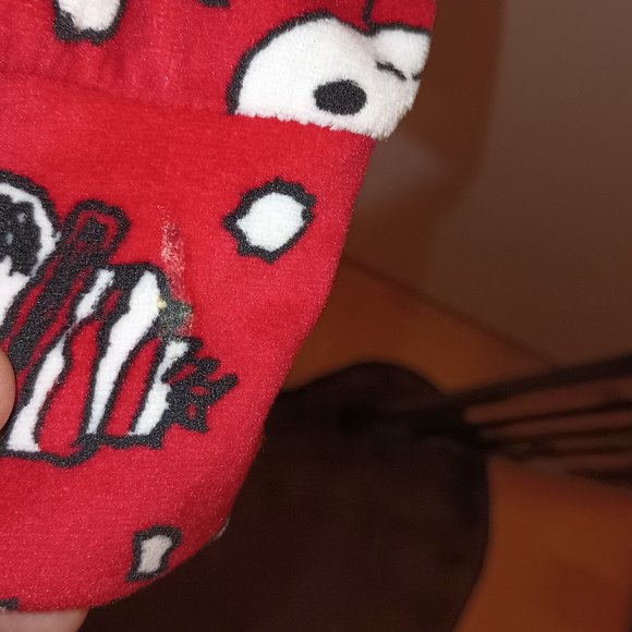 Preloved Peanuts Snoopy and Woodstock Silky Stretch PJ Pants (Size: Large) - Picture 4 of 5